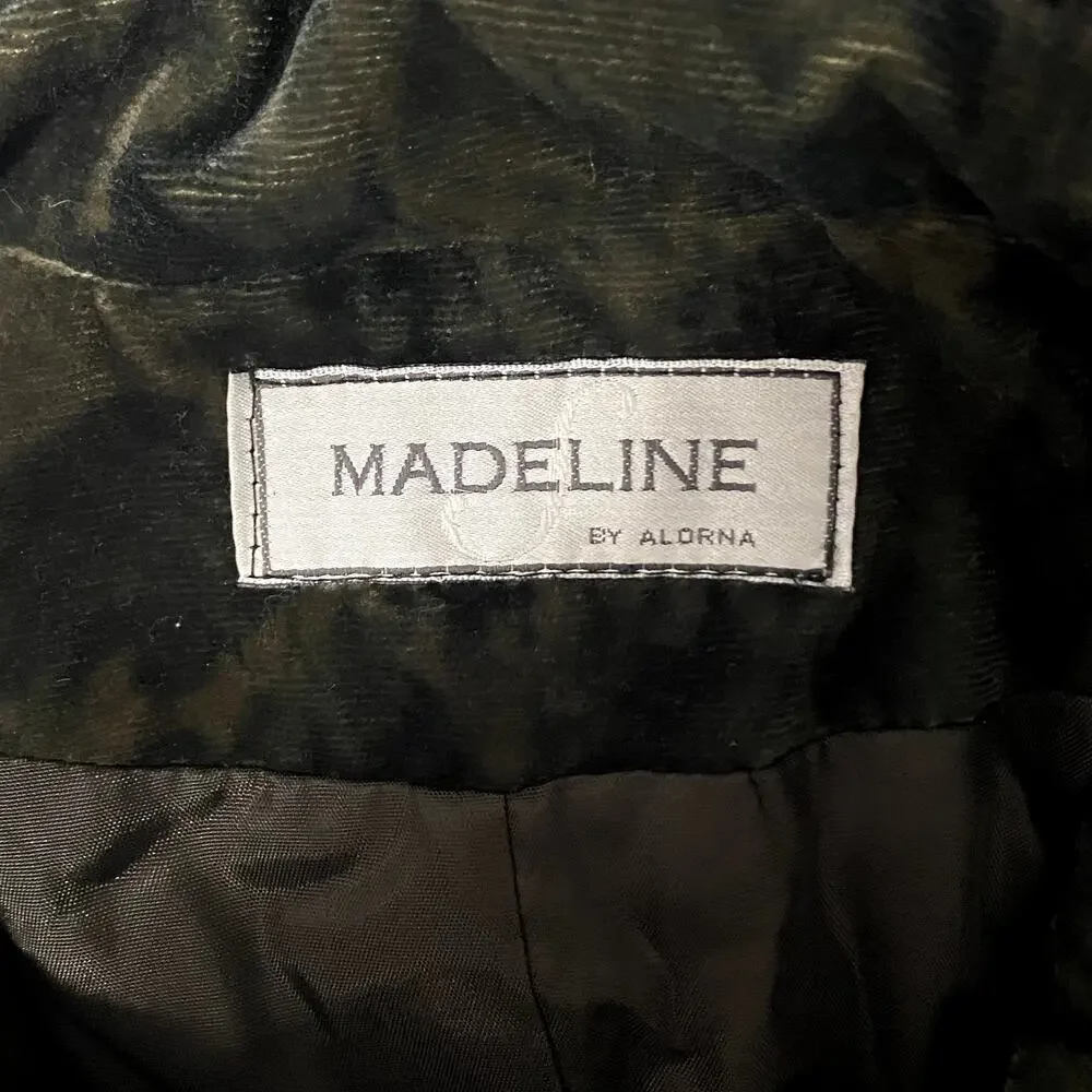 Vintage Madeline Velvet and Genuine Fur Trim Floor Length Coat Grunge Goth - Picture 16 of 16